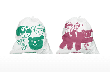 Our art trash bags are used for cleaning activities in various regions.